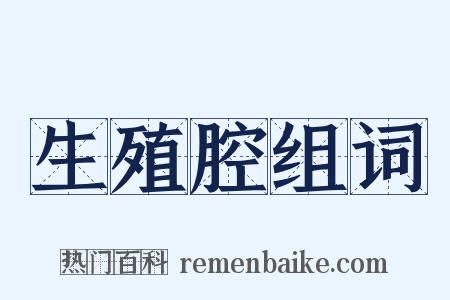 生殖腔组词是什么意思的图片